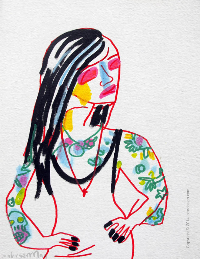 Tumblr Girls Джона Бургермена on iStar Design Blog on www.istardesign.com