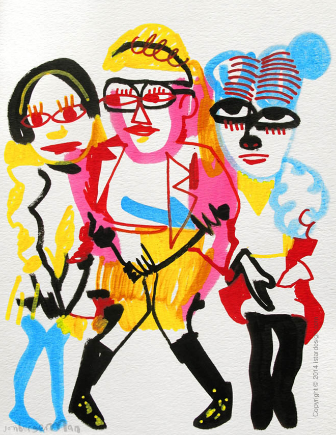 Tumblr Girls Джона Бургермена on iStar Design Blog on www.istardesign.com