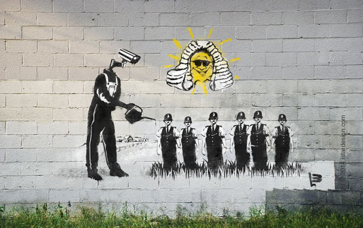 граффити художник Banksy on iStar Design Blog on www.istardesign.com