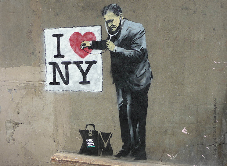 граффити художник Banksy on iStar Design Blog on www.istardesign.com