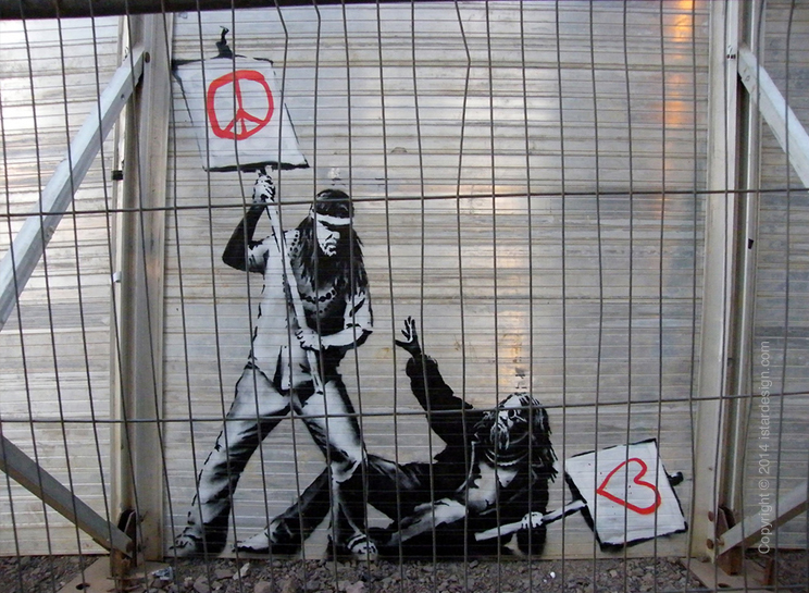 граффити художник Banksy on iStar Design Blog on www.istardesign.com