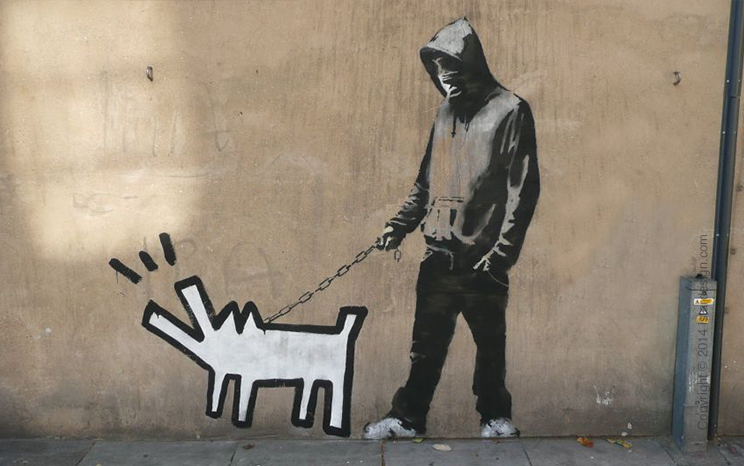 граффити художник Banksy on iStar Design Blog on www.istardesign.com