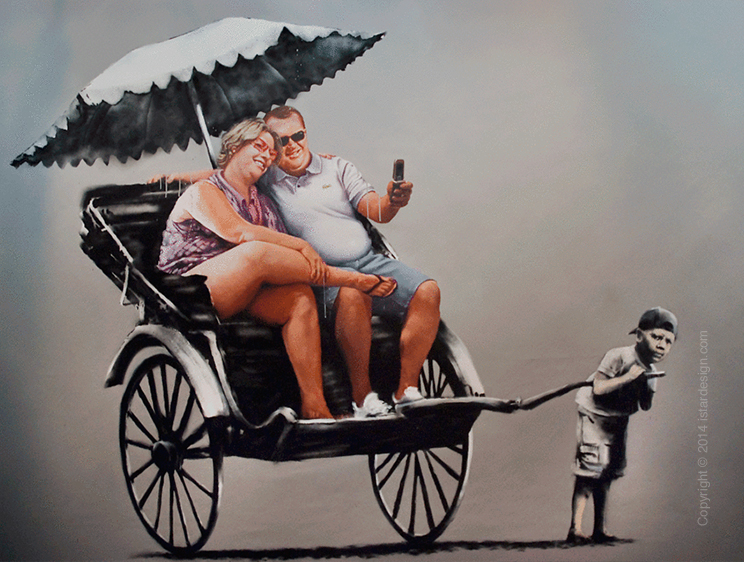 граффити художник Banksy on iStar Design Blog on www.istardesign.com