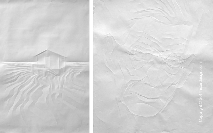 картины из бумаги Саймон Шуберт on iStar Design Blog on www.istardesign.com