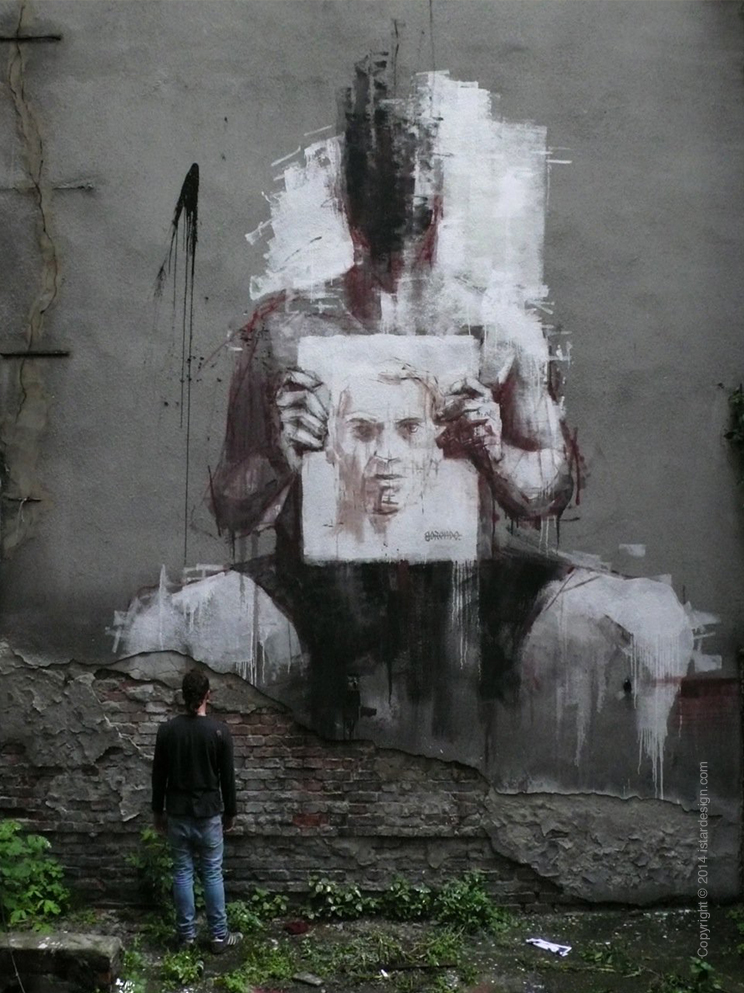 Академический стрит-арт Borondo on iStar Design Blog on www.istardesign.com