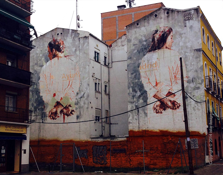 Академический стрит-арт Borondo on iStar Design Blog on www.istardesign.com