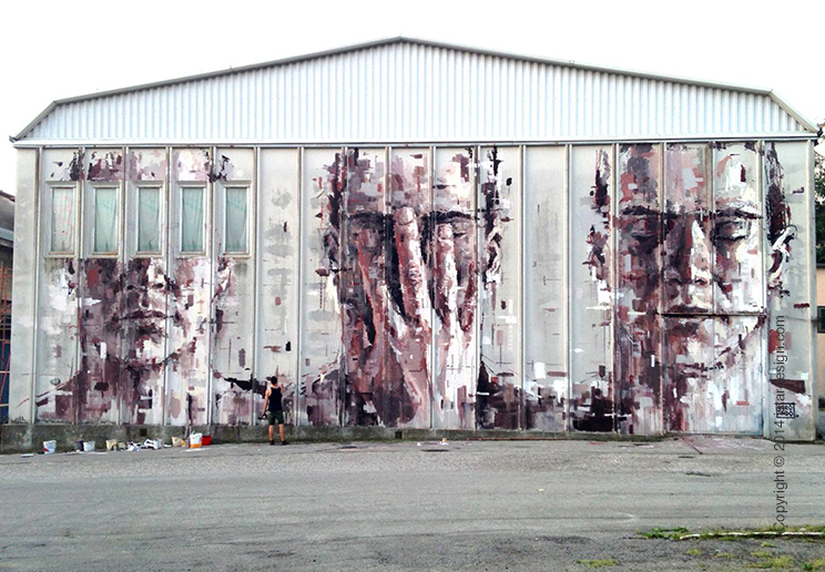 Академический стрит-арт Borondo on iStar Design Blog on www.istardesign.com
