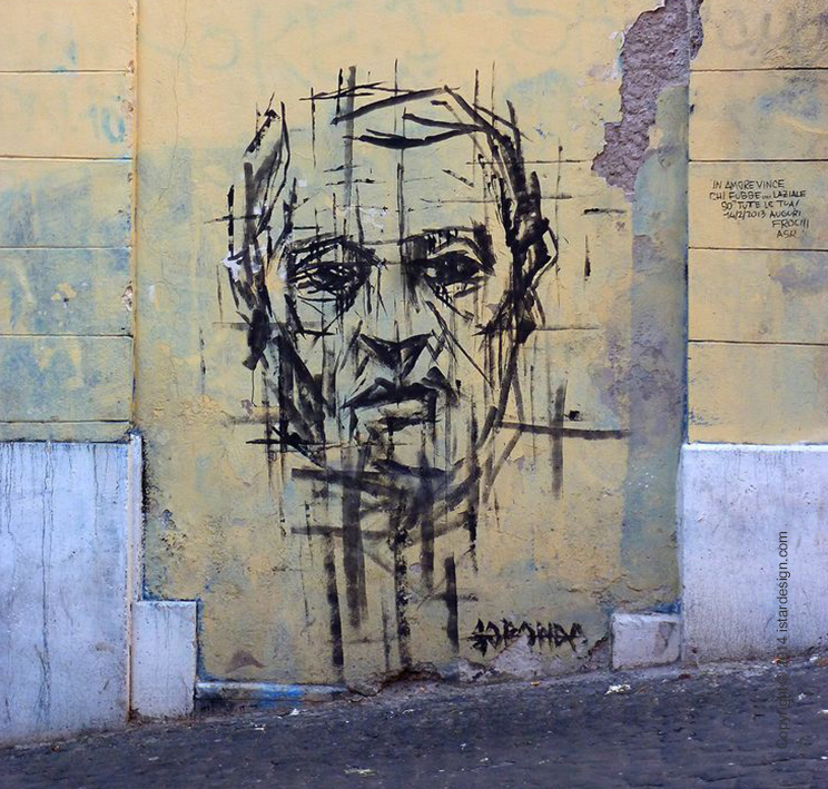 Академический стрит-арт Borondo on iStar Design Blog on www.istardesign.com