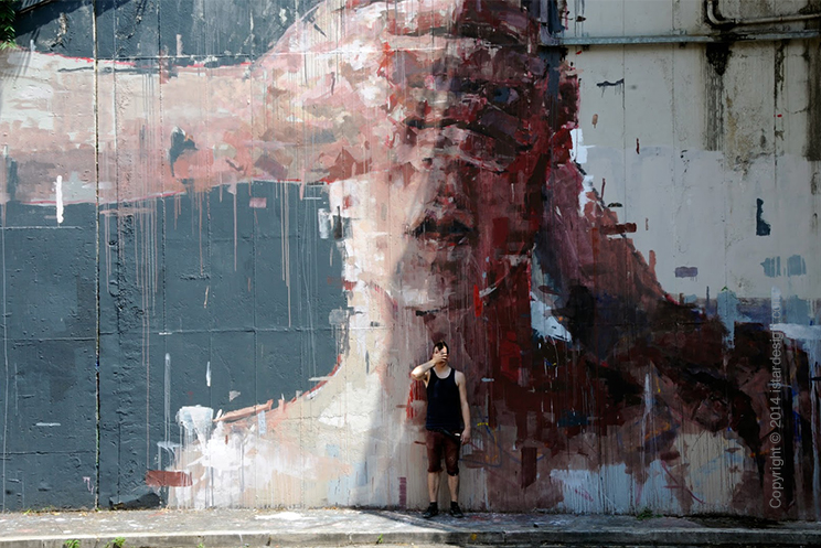Академический стрит-арт Borondo on iStar Design Blog on www.istardesign.com
