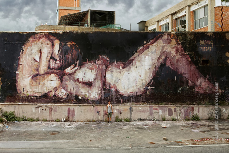 Академический стрит-арт Borondo on iStar Design Blog on www.istardesign.com