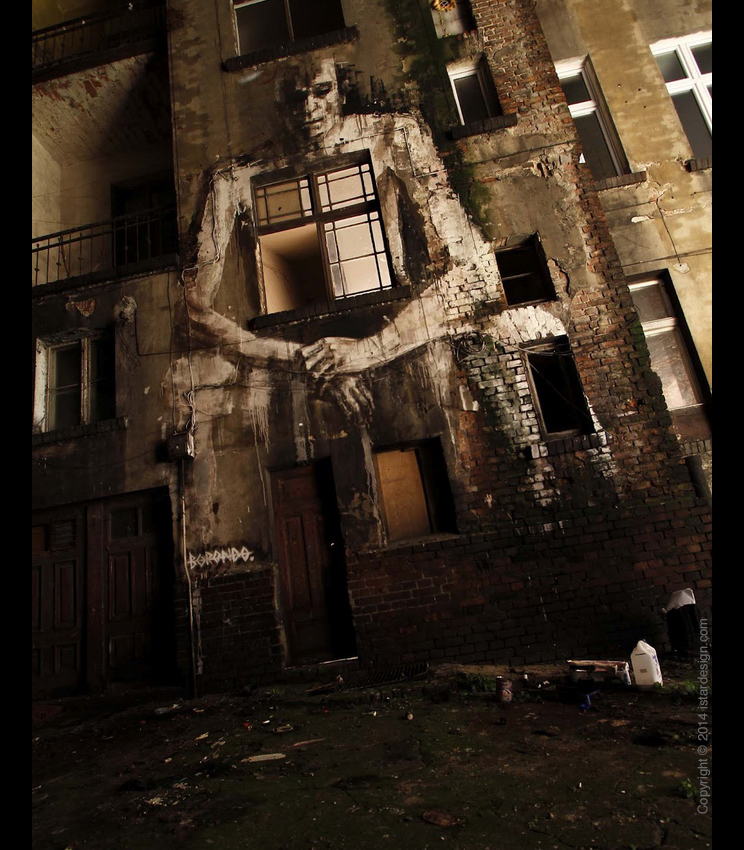 Академический стрит-арт Borondo on iStar Design Blog on www.istardesign.com