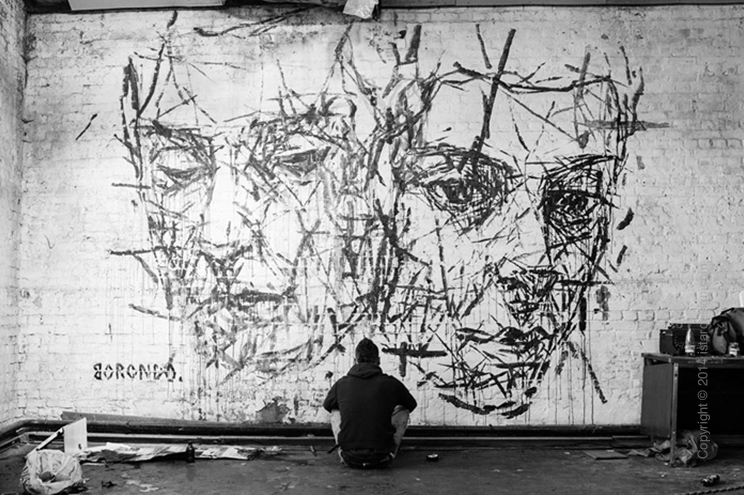 Академический стрит-арт Borondo on iStar Design Blog on www.istardesign.com