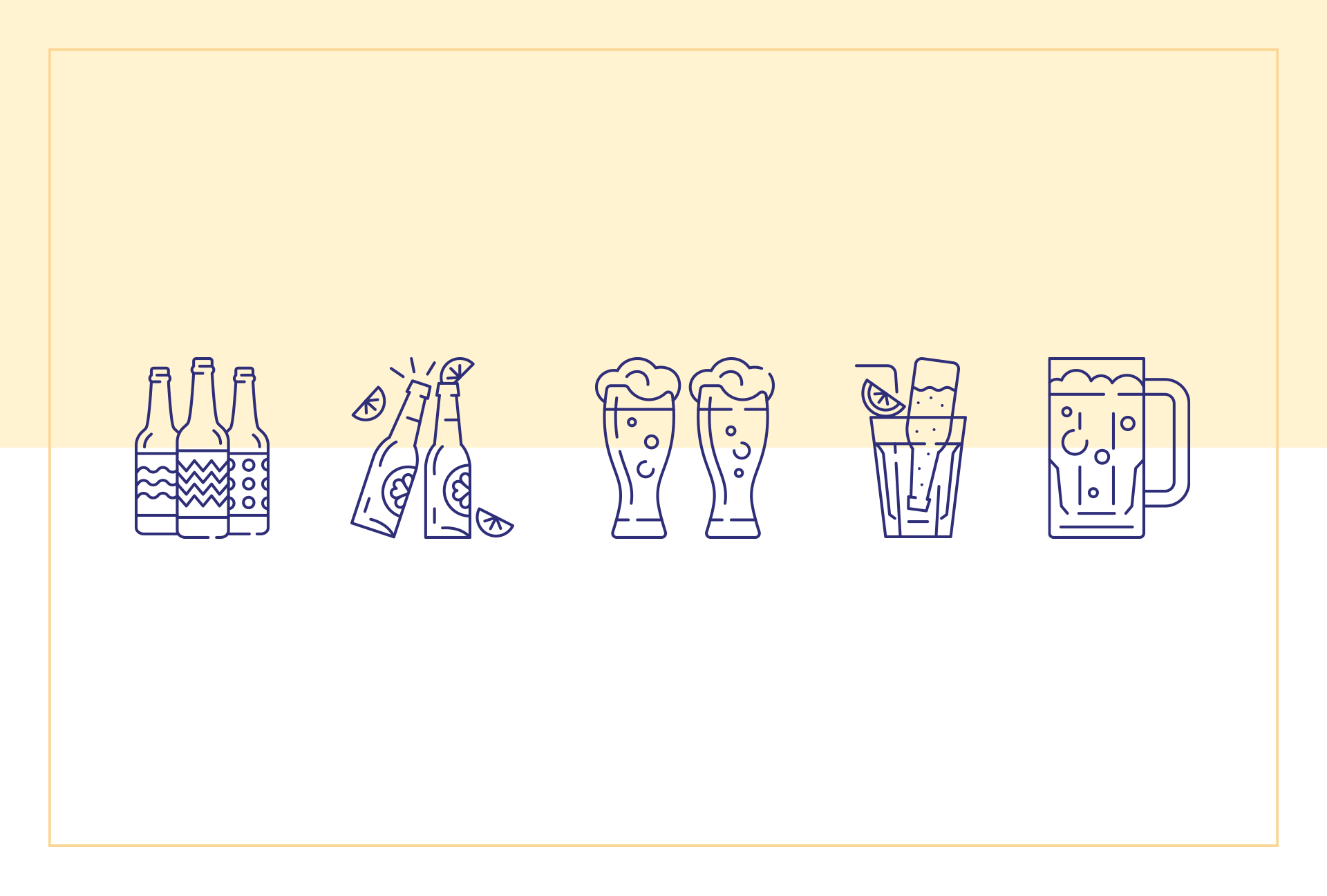 download cocktail bar line icons
